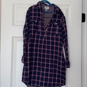 Plaid sweater dress